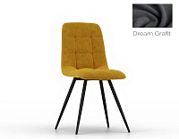Стул Фред 2 2 кат. (Черный муар/ткань Велюр Dream Grafit)