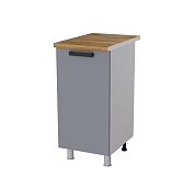 Шкаф нижний 4Р кухня Марбл без столешницы (Белый/Мята софт)