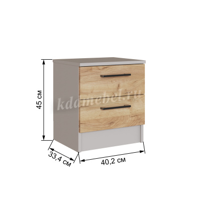 Тумба прикроватная Вегас (Кашемир/Дуб крафт золотой)