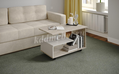 Стол журнальный Консул-5 (Дуб крафт серый/Кашемир)