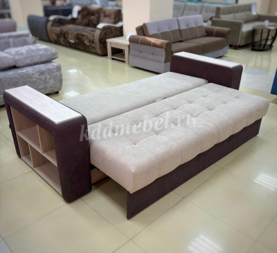 Диван-кровать Марк БД Вариант 2 (Антонио Санд/Антонио Бриттер/Ясень шимо светлый)