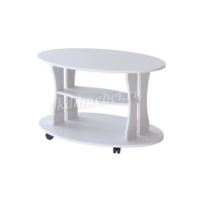 Стол журнальный Консул-1 (Белый древесные поры)