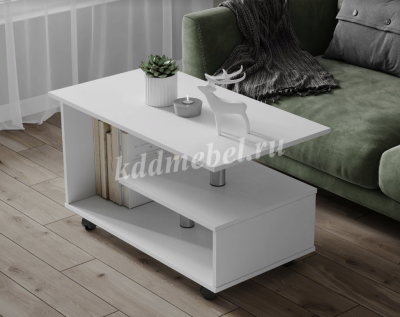 Стол журнальный Консул-5 (Белый древесные поры)