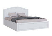 Кровать Апполия 1.6 настил ДСП 2С (Белый/Белый дуб)