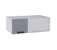 Шкаф верхний горизонтальный глубокий угловой УВГ кухня Контемп (Дуб сонома/Белый софт)