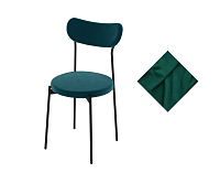 Стул Стивен (Черный/Велюр Зеленый) тип 2