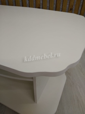 Стол журнальный Консул-2 (Белый древесные поры)